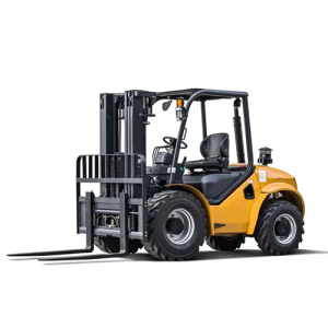 3.5T All Terrain Diesel Forklift FD35 for hire