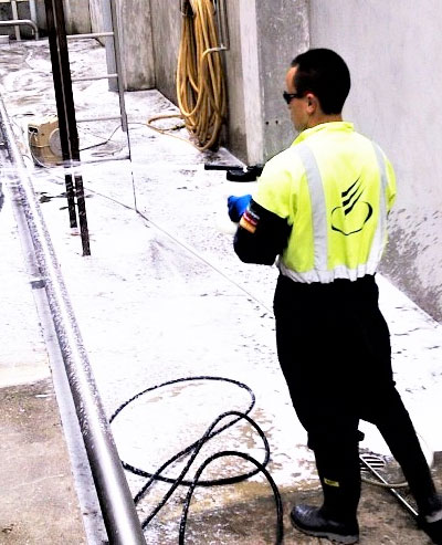 Chemical Cleaning in progress